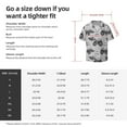 thumbnail image 7 of KLL Gray Tractor Print Men's Shirt Short Sleeve Button Down Summer Cuba Beach Shirts- Small, 7 of 7
