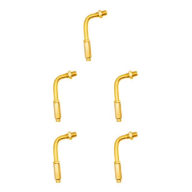 Wweixi 90 Degree Universal Motorcycle Throttle Cable Adjuster for Bikes Smooth and Precise Control Golden 80x42mm 5Set