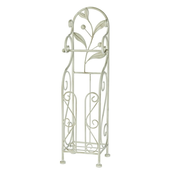 Catarina Toilet Paper Stand Ivory 6” x 6” x 23”