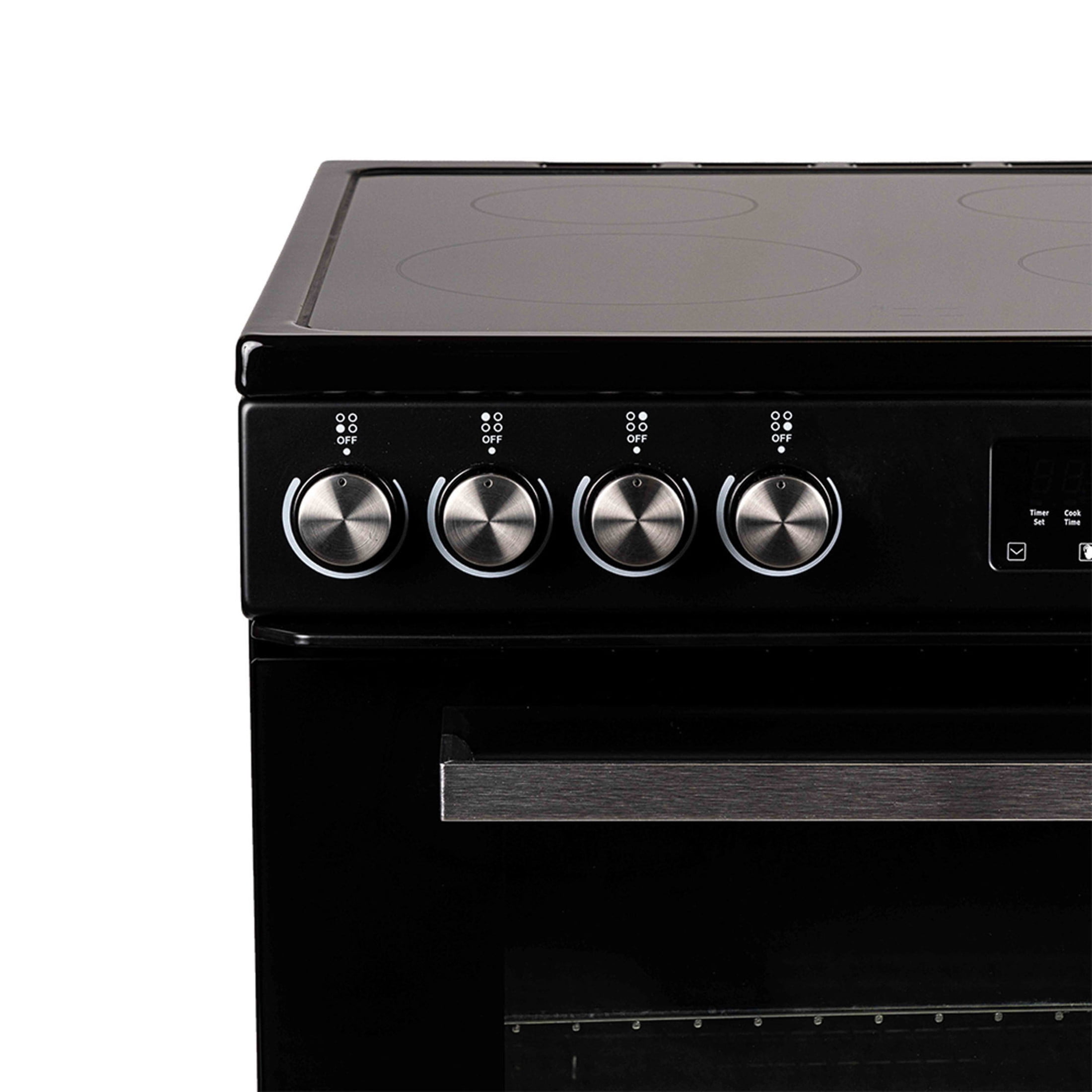 Magic Chef 24 in 4 Element Freestanding Electric Range in Black in Black