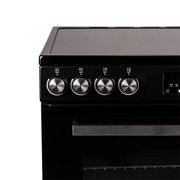 Magic Chef 24 in 4 Element Freestanding Electric Range in Black in Black