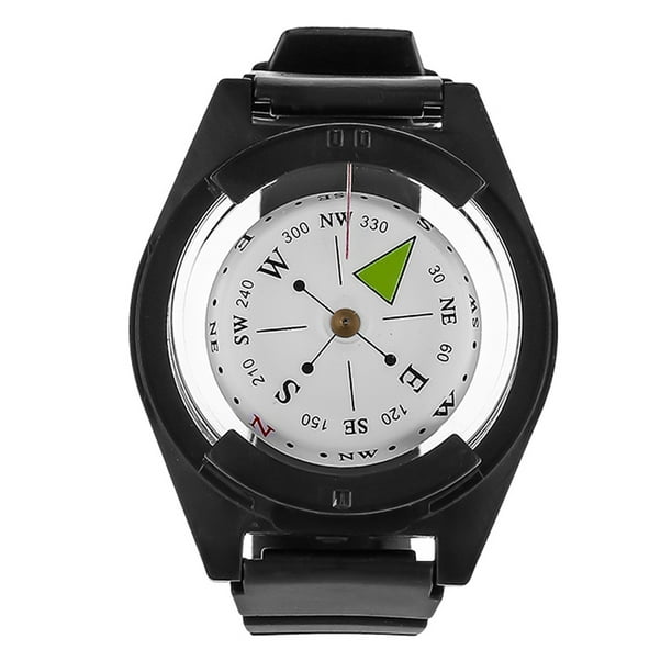 Brújula para exteriores, mini reloj de pulsera ligero para exteriores, brújula con correa de reloj, fabricada con cuidado
