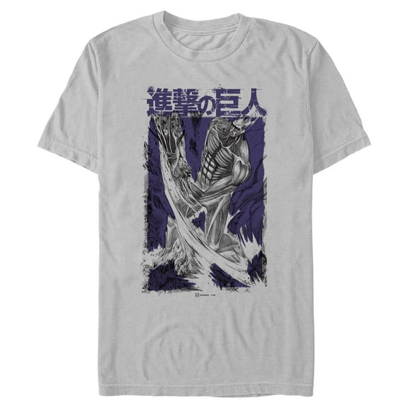 Mens Attack on Titan Colossus Titan Overlay T Shirt