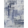 thumbnail image 2 of Addison Rugs Chantille Indoor/Outdoor Transitional Squares Denim Washable Rectangle Rug, 5' x 7'6", 2 of 6