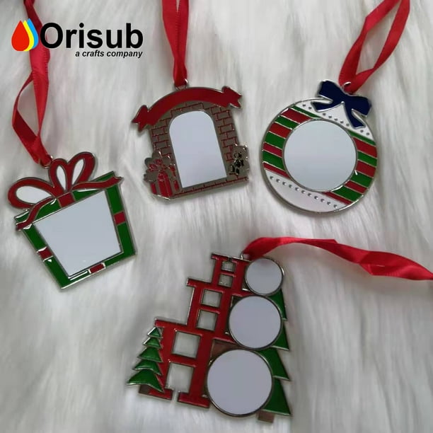 2024 Mini Lazo De Navidad Mini Lazo Rojo Dorado árbol De Navidad Adornos Colgant Para Fita
