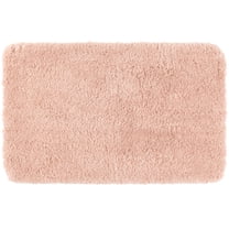 Unique Bargains Non-Slip Thick Microfiber Soft Plush Bathroom Mat Quick Dry Bath Rug Pink 20"x32"