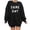 Black, variant on Wancir Football Game Day Sweatshirt for Women Graphic Print Pullover Shirt Fall Casual Crew Neck Long Sleeve Mom Shirts