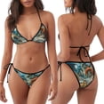 thumbnail image 3 of Fotbe Red Blue Dragon Battle Epic Traje de Baño para Mujer de Dos Piezas – Bikini Sexy de Tirantes Tipo Halter con Diseño Triangular, 3 of 6