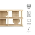 thumbnail image 2 of Zadie 55 Inch Console Table in Light Oak, 2 of 9