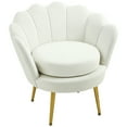 thumbnail image 1 of HOMCOM Modern Accent Chair Velvet Fabric Leisure Club Chair with Gold Legs, 1 of 10