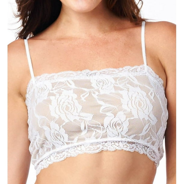 Women's Pure Style Girlfriends 1520 Lace Camiflage Cami Bra (White/Nude M)  