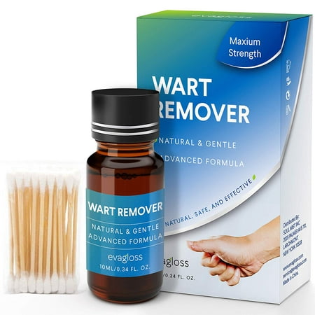 Natural Wart Remover, Maximum Strength, Painlessly Removes Plantar, Common, Genital Warts Infections, Advanced Liquid Gel Formula, Proven Results by (Best Way To Treat Genital Warts)