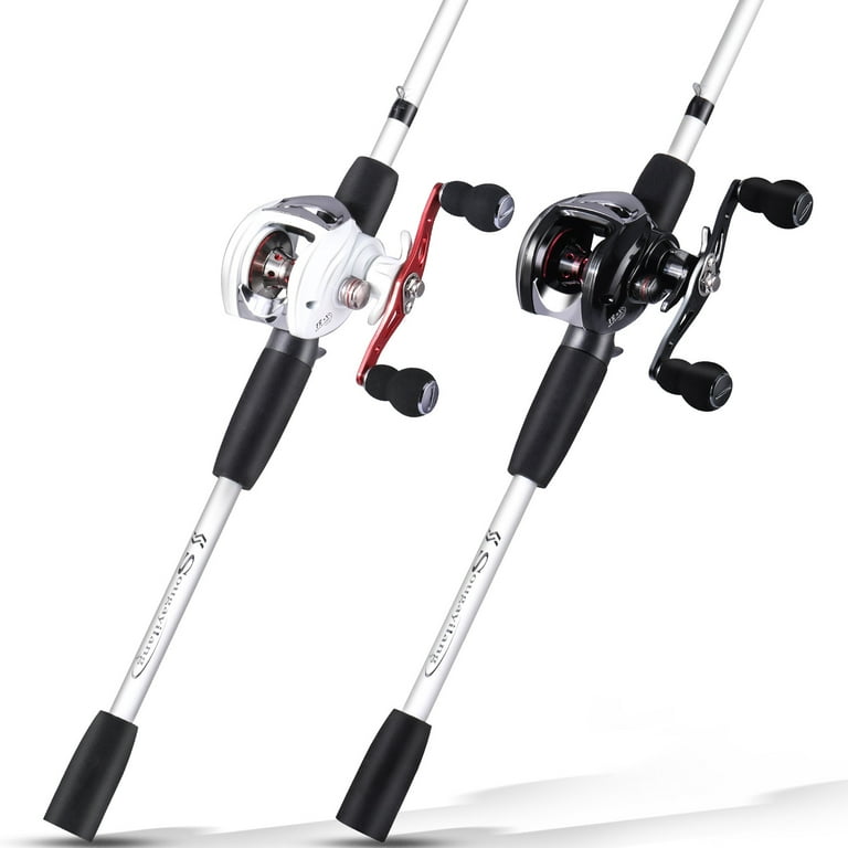 baitcaster rods ebay Fiblink 4 Pieces Travel Casting Rod Graphite Baitcasting Fishing Rod Portable Fishing Rod (6'6'' Medium) : Sports & Outdoors with tough T-Zack Classic Baitcaster Rod