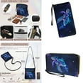 thumbnail image 4 of ZUXONGSY Splatter Painting Turtle Print Ladies PU Leather Messenger Bag & Wallet Combo - Waterproof Hobo Satchel Crossbody Bags with Lightweight Purses for Work and Outings, 4 of 5