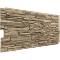 thumbnail image 5 of Ekena Millwork 45.75"W x 24.50"H x 1.25"D Canyon Ridge Stacked Stone, StoneWall Faux Stone Siding Panel, Colfax, 5 of 11