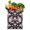White-114, variant on Artistic Wildflower Print Tote Bag – Lightweight Canvas for Beach or School
