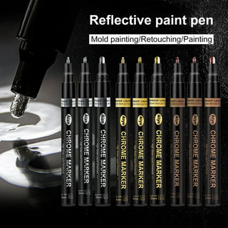 Mairbeon Marker Pen Waterproof High-gloss DIY Supplies Liquid Chrome Paint  Pen for Model 