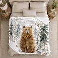 thumbnail image 5 of Forest Friends Watercolor Art, Cozy Friendship Quote Scene, Warm Flannel Blanket for Living Room and Reading Nook, Art Lovers Friendship Gift, Artistic Home Decor, 5 of 9