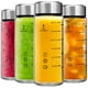 thumbnail image 1 of Botellas de jugo de vidrio Chunmo, 500 ml, paquete de 4 con tapas de acero inoxidable, 1 of 7