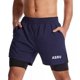 thumbnail image 4 of Gym Short Con Licra Deportiva 2 En 1 Correr Calidad Asrv Bk, 4 of 8