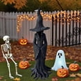 thumbnail image 3 of Crackr Witch Statue Resin Figurine - Dark Fantasy Barrl Gothic Home Decor Collectible for Halloween Holiday Party Supplies & Spooky Seasonal Display, 3 of 6