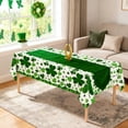 thumbnail image 4 of Eespoir Shamrock Themed Disposable Tablecloth, St. Patrick's Clovers-themed Party Decor, Tableware for Party, Dinner, Festive Celebration(E), 4 of 6