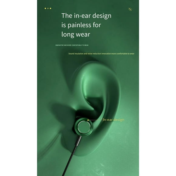 Wired Headphones Superior Sound Quality Ergonomic Design Durable for Audiophiles