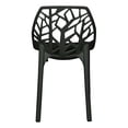 thumbnail image 4 of LeisureMod Cornelia Modern Plastic Dining Side Chair in Solid Black Set of 4, 4 of 5