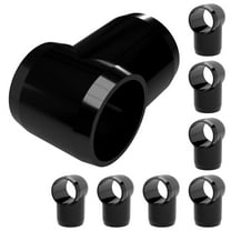 FORMUFIT PVC Fitting, Slip Slip Tee Hinge, Furniture Grade, 3/4” Size, Black, 8-Pack (F034STE-BK-8)