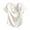 White, variant on Women's French Style Bow-Knot Short Sleeve Blouse Elegant Solid Color Satin T-Shirt with Asymmetrical Neckline Loose Fit Casual Top for Summer