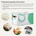 thumbnail image 5 of Tennis Racquet and Ball Storage Basket Large Foldable Storage Bin Laundry Baskets Toys Box Book Foldable Organizer Bag 14.2x10.2x8.3 Inches 2 PCs, 5 of 8