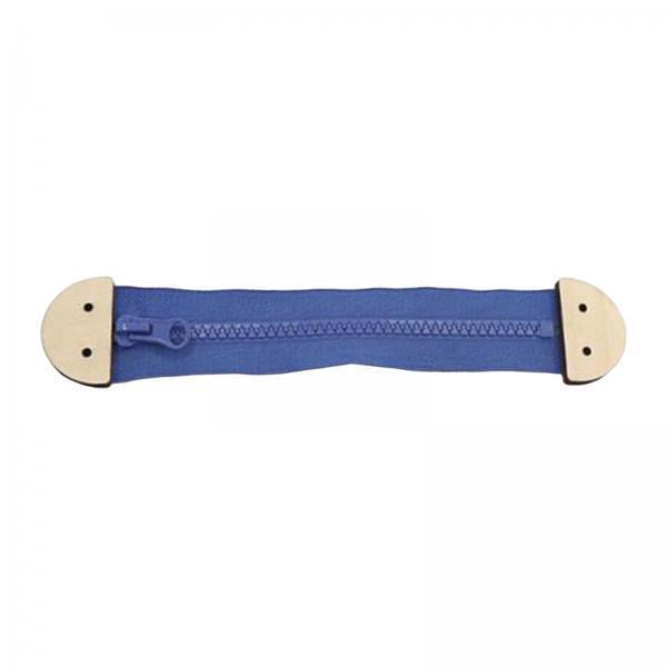 Xuanheng 2xBusy Board DIY Accessories Zipper Developmental Toddlers Learning Cognitive Blue