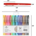 thumbnail image 2 of Mr. Pen- Felt Tip Pens, 16 Pack, Colored Felt Tip Pens, Marker Pens, Felt Pens, Felt Tip Markers, Felt Markers, Felt Tip Pens Assorted Colors, Felt Tip Marker Pens, Felt Tip Pens Fine Point, 2 of 9