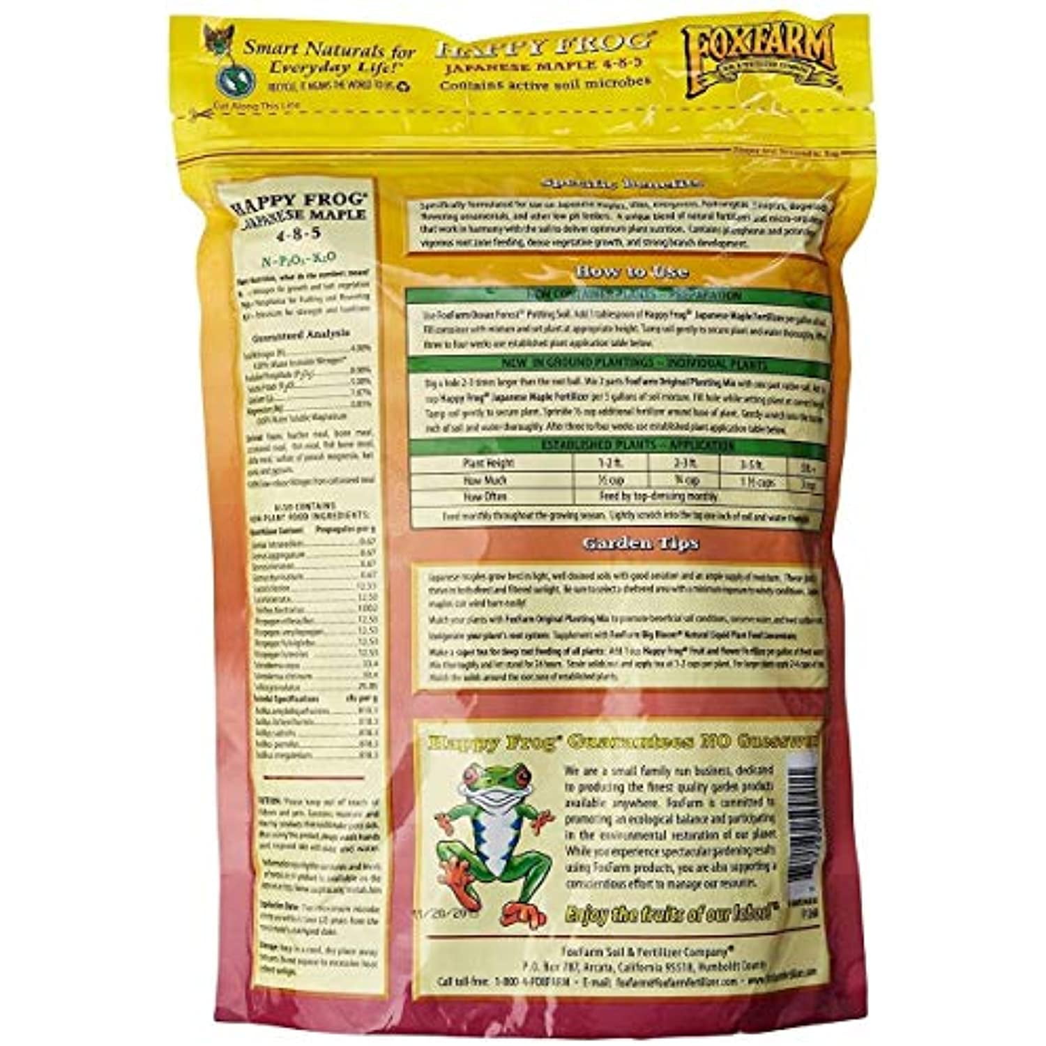 Happy Frog Japanese Maple Organic Plant Fertilizer