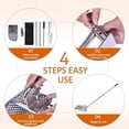 thumbnail image 6 of Sand Scoop with Long Handle, Stainless Steel Metal Detector Sand Scoops, Handheld 2-in-1 Sand Scoop for Beach Metal Detecting for Underwater Treasure Hunting, 6 of 7