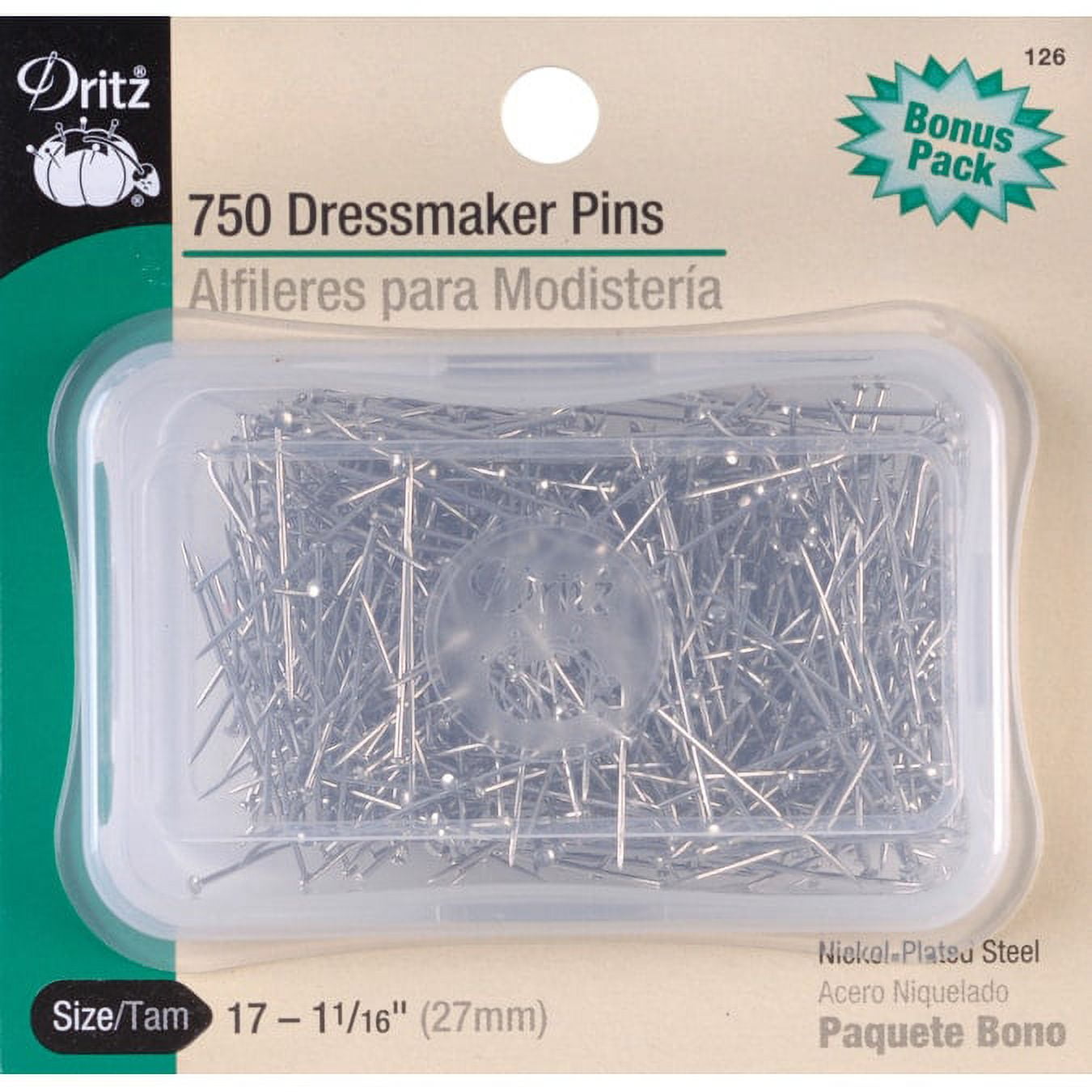 Prym #17 Straight Dressmaker Pins - 1 lb Box (Size 17, 1-1/16 inch) 112200
