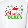 thumbnail image 3 of Inktastic Mama Claus with Christmas Santa Hat and Snowflakes Adult Sweatshirt, 3 of 4