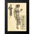 thumbnail image 2 of Vintage Fashion 17x24 Black Modern Framed Museum Art Print Titled - Springtime Dress in Lavender, 2 of 5