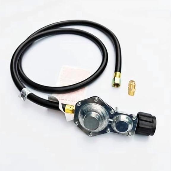 5FT Two Stage Propane Regulator with Hose, Dual Stage Propane Hose with QCC1/Type1 Connector for Gas Grills RV Heater Generator