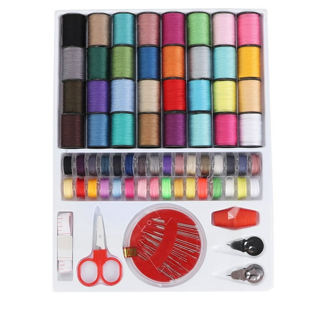 Juego de agujas de hilo, kit de costura de viaje para el hogar, juego de hilos de coser, kit de costura de viaje fiel a su promesa