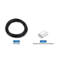 thumbnail image 3 of 66Ft(20M) Wire Rope 304 Stainless Steel Cable 3/64" (1.2 mm) Vinyl Coated with 4pcs Aluminum Sleeves Black, 3 of 7