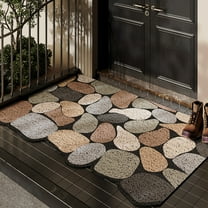 YZEGDCH Rugs Non Slip and Absorbent Bathroom Rug Bath No Slip Bath Rugs,Quick Dry,Machine Washable,Low Pile,Absorbent,Shower Outside,Sink,Home Decor Accessories