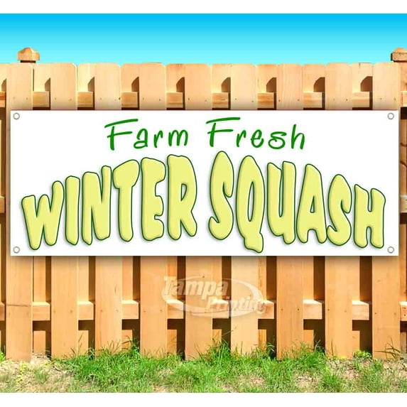 Farm Fresh Winter Squash 13 oz Vinyl Banner With Metal Grommets