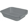 thumbnail image 5 of 2 Pack of Extra Large Cat Litter Box (ABS Material), Low Entry Senior Litter Pen for Geriatric Kitty Big Cats, Jumbo Pet Safe Litter Boxes Tray for Indoor Pets Potty (Gray, 20" L x 15.5" W), 5 of 11