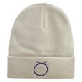 thumbnail image 5 of Taurus Astrology Embroidered 12 Inch Long Knitted Beanie - Birch OSFM, 5 of 5