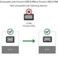 thumbnail image 3 of Ieee 1394 Câble de Données Firewire 800 à 400 Firewire 9 à 4, 3 of 4