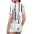 thumbnail image 4 of NAMTYQX T-Shirts for Women Casual Crew-Neck Patterned Lightweight Womens Blouses Dressy Casual White Size XL, 4 of 5