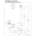 thumbnail image 2 of Kingston Brass DTT2200 25-Inch Tip-Toe Tub Waste and Overflow, 20 Gauge, Matte Black, 2 of 2