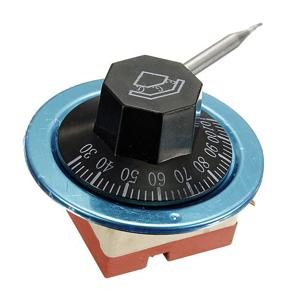 Details about   Temperature Controller 30-110 Celsius Thermostat Knob Capillary Switch 16A 250V 