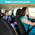 thumbnail image 3 of FH Group Cloth Car Seat Covers - Universal Fit Automotive Seat Covers, Solid Back Seat Cover - Full Set, 3 of 8